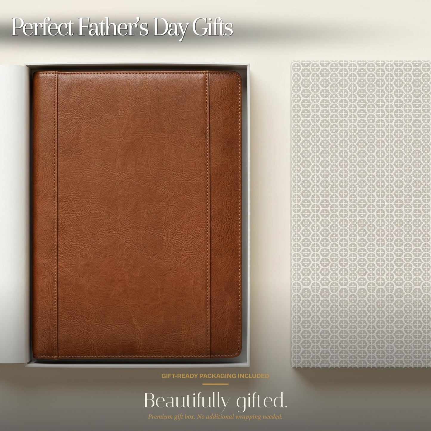 SETTINI Genuine Leather Portfolio Professional Organizer Padfolio – Resume Folder – Stylish Document Folio with Business Card Holder – Gift Portfolio for Men & Women - Fathers Day Gifts
