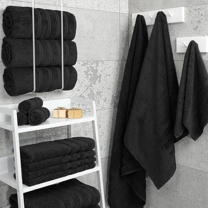 American Soft Linen Luxury 4 Piece Bath Towel Set, 600 GSM 100% Cotton Turkish