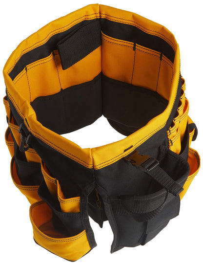 Custom Leathercraft4122 In & Out Bucket, 61 Pocket, Black/Yellow