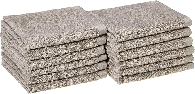 Amazon Basics 100% Cotton Washcloths