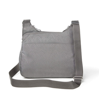 Baggallini Cross Over Crossbody Women 11x8.5 Medium Travel Bag Lightweight Water-Resistant Nylon Organized Handbag Purse