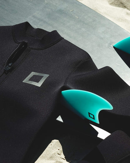 Surf Squared Men's Wetsuit Top Jacket 2mm or 3mm - Neoprene Long Sleeve for Warmth & Comfort, Extended Back Flap - Ideal for Surfing, Snorkeling & Watersports - 2X-Large - 3MM