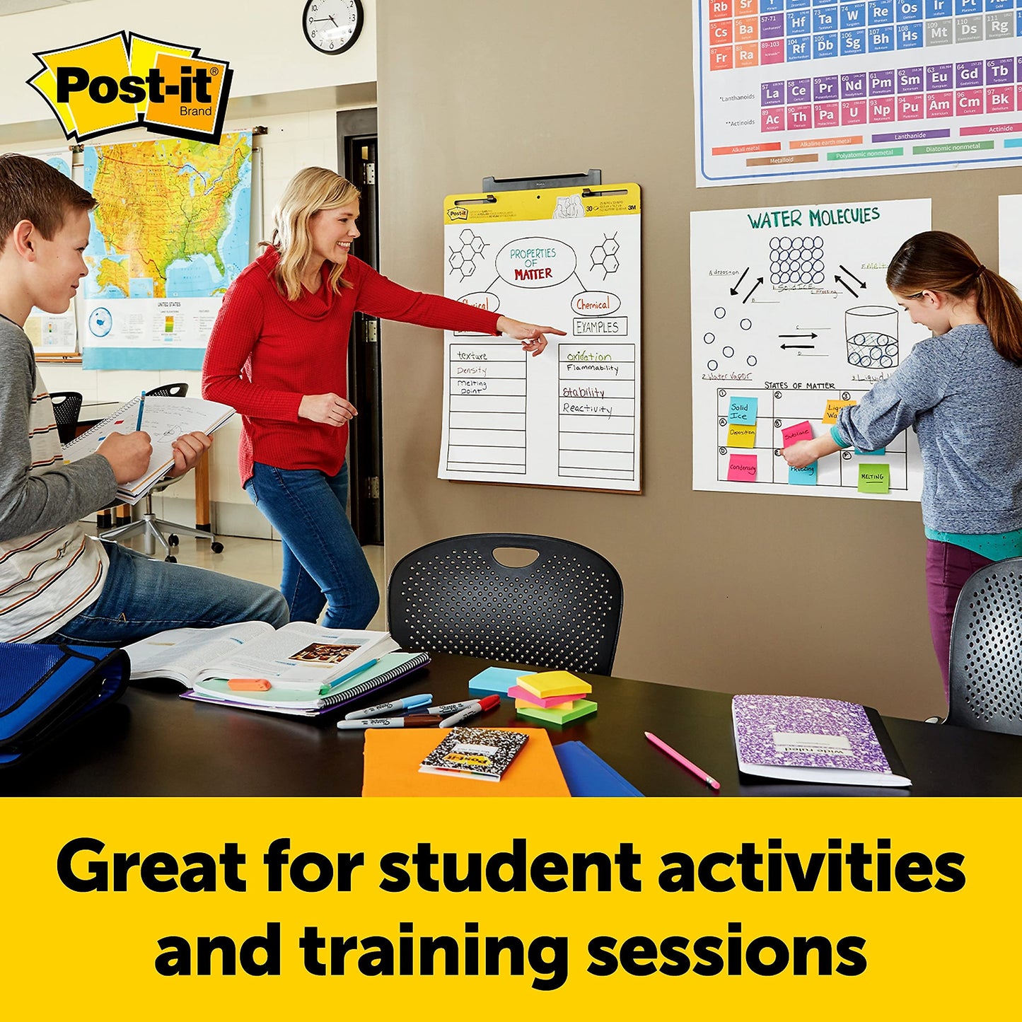 Post-it Super Sticky Wall Easel Pad, 25" x 30", 20 Sheets/Pad, 3 Pads/Pack (559VAD20 3PK)