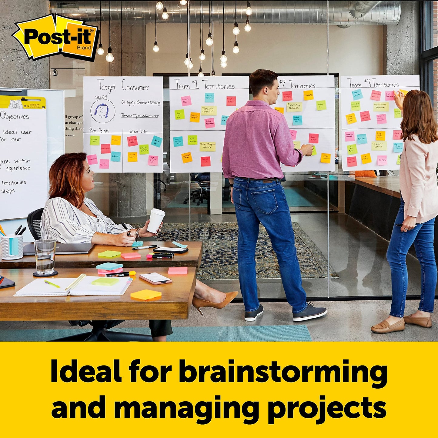 Post-it Super Sticky Wall Easel Pad, 25" x 30", 20 Sheets/Pad, 3 Pads/Pack (559VAD20 3PK)