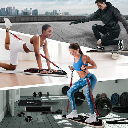 Yes4All Premium Surf Balance Board Trainer with Adjustable Stoppers for Improve Balance, Build Strength & Surf Trainer