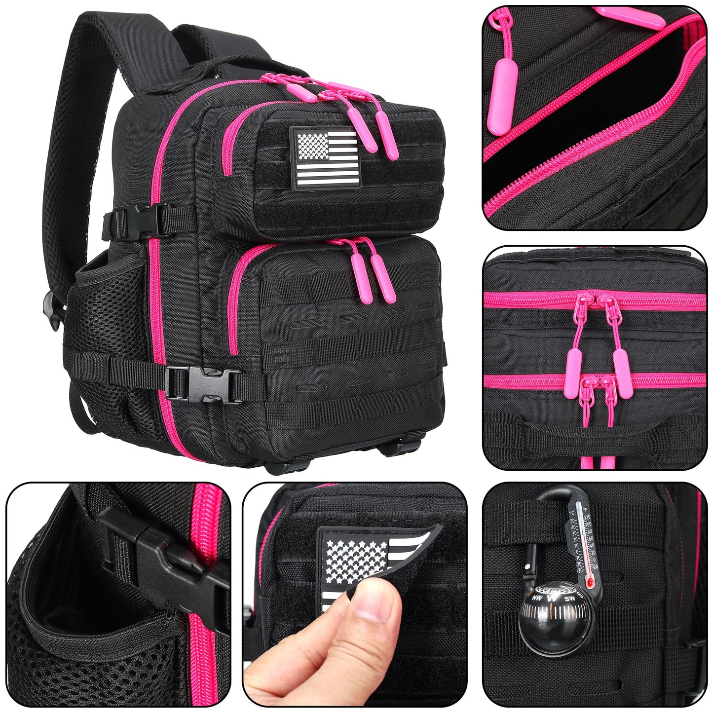 HongXingHai 9L Mini Tactical Backpack for Men and Women Tactical Backpack Small for Hiking Small Tactical Bag Fitness Pack