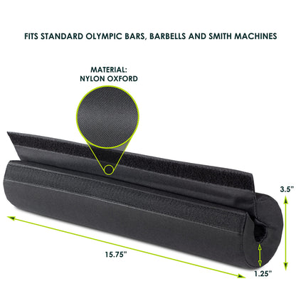 ProsourceFit Weight Lifting Barbell Pad, Thick Protective Padding for Neck & Shoulders for Squats, Hip Thrusts, Lunges