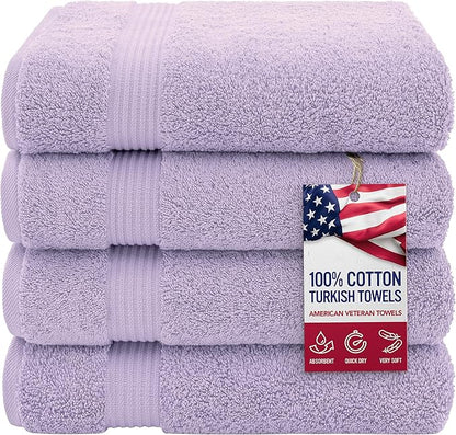 American Veteran Towel, 100% Cotton Turkish Bath Towels