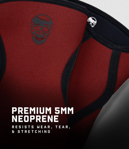Gymreapers 5MM Knee Sleeves for Weightlifting, Squats, Powerlifting, and Functional Training – Compression Knee Support for Men & Women – Joint Protection & Recovery – Pair (Red, XX-Large)