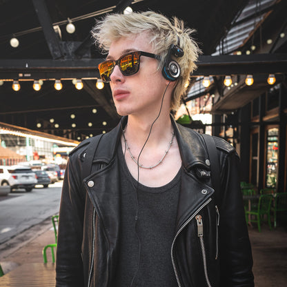 Koss Porta Pro Classic On-Ear Headphones, Retro Style, 3.5mm Wired Plug, Durable, Black/Silver
