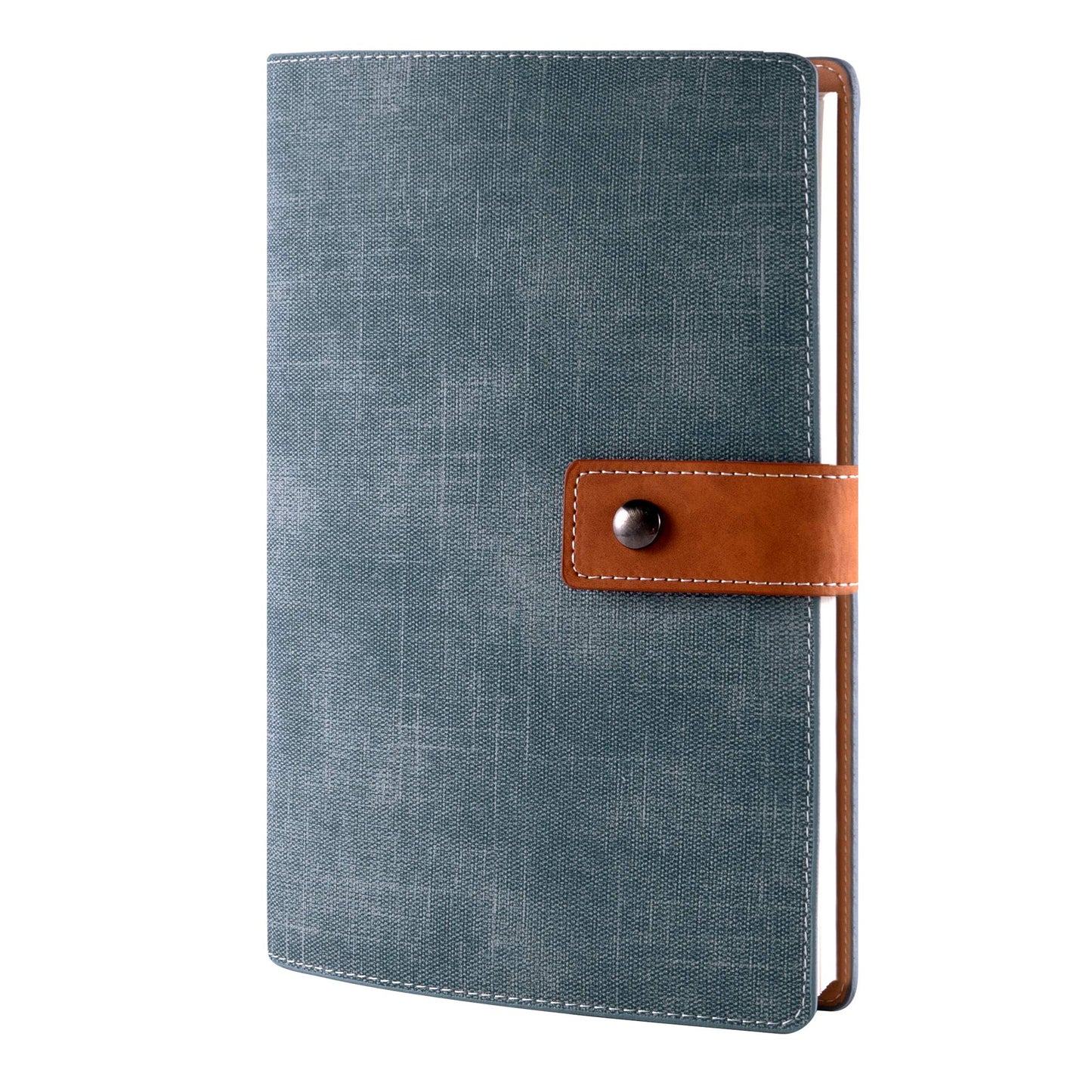 CAGIE A5 Refillable Faux Leather Traveler Notebook Binder Journals 6 Ring Binder Personal Organizer Travel Diary for Women Men Lined Grid Blank Paper with Calendar