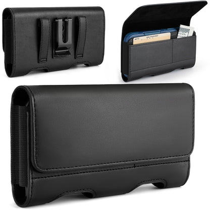 Mopaclle Phone Holster for iPhone 17 Pro Max, 17 Air, iPhone 16 Pro Max,15 Pro Max 15 Plus,14 Pro Max 13 Pro Max, 12 Pro Max,Premium Cell Phone Belt Holder for Men with Belt Clip ID Card Holder Pouch