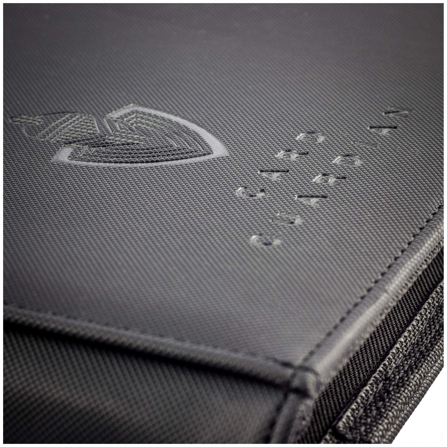 Card Guardian - 9 Pocket Premium Black Card Binder with Zipper for 360 Cards - Trading card binder with Side Loading Pockets for Trading Card Games -TCG Binder (Black)