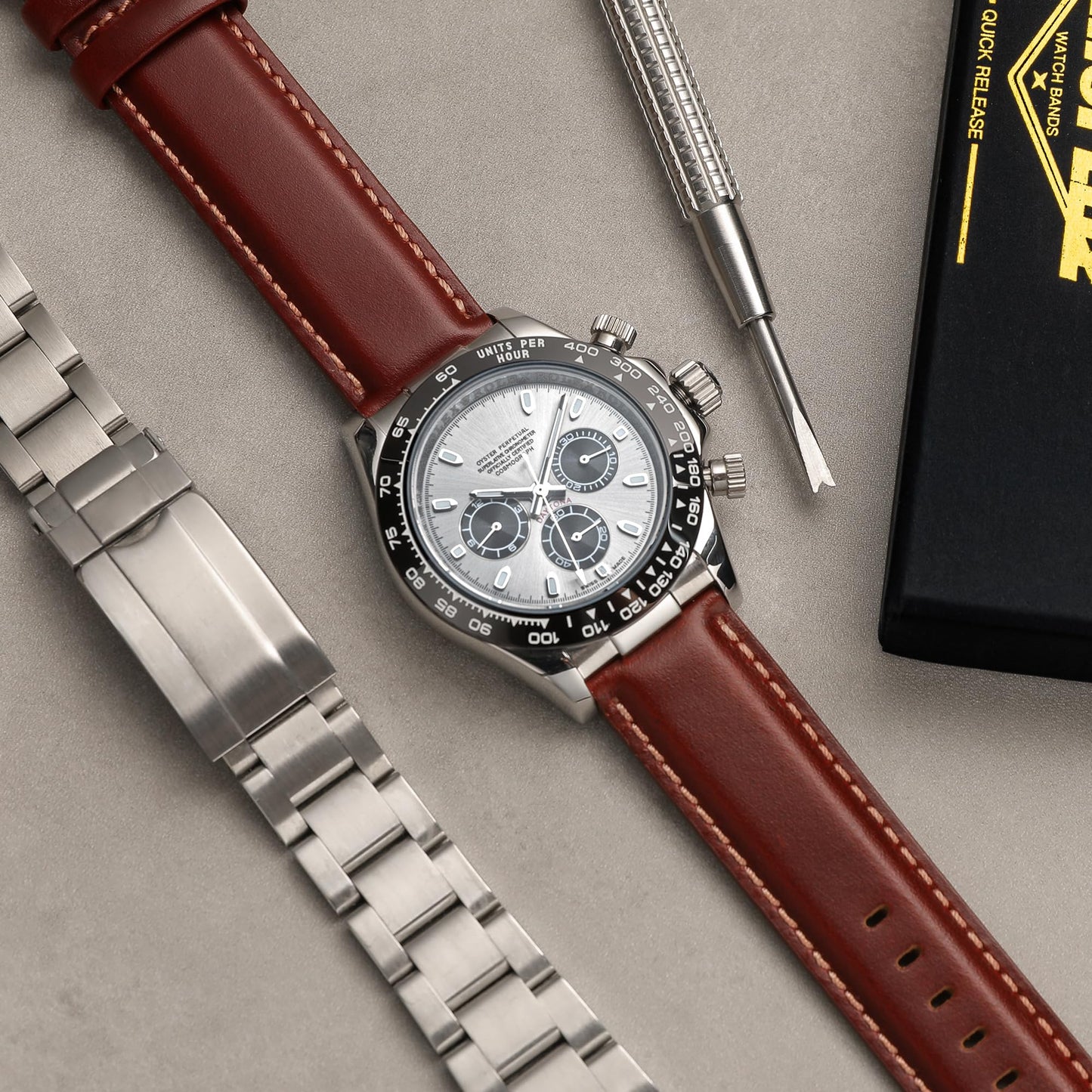 CORROPELLE Leather Watch Bands Quick Release, Elegant Top Grain Leather Watch Straps Band Replacement for Men and Women, Watch and Smartwatch, Choice of Width 18mm 19mm 20mm 21mm 22mm
