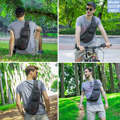 Nicgid Sling Bag Chest Shoulder Backpack Fanny Pack Crossbody Bags for Men