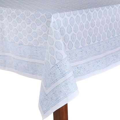 ATOSII Amalfi 100% Cotton Boho Square Fall Tablecloth, Handblock Print Table Cloth for Kitchen I Dining Table Linen Fall Décor I Parties Wedding Outdoor Christmas Thanksgiving I Fall 60 X 60 Inches