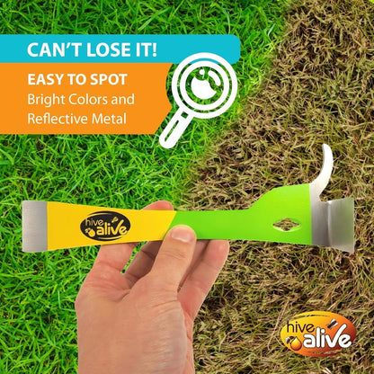 HIVE ALIVE Pro HiveTool - Durable 3mm Heat-Treated Beekeeper Tool for Prying, Lifting & Scraping | Multi-Color Design