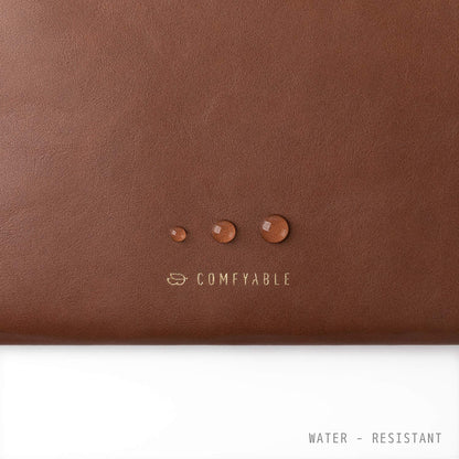Comfyable Leather Laptop Sleeve Compatible with 16 Inch MacBook Pro M5 Pro/Max & 15 Inch MacBook Air M5 2026 (Loose Fit), Brown