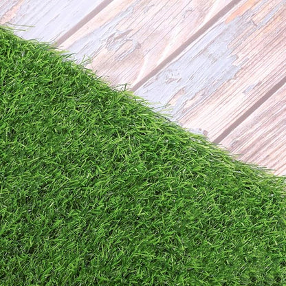 Aneco 12 x 108 Inch Artificial Grass Table Runners Carpet Roll Synthetic Grass Table Runner Grass Tabletop Decoration for Spring Fall Summer Holiday, Baby Shower, Wedding, Birthday, Banquet