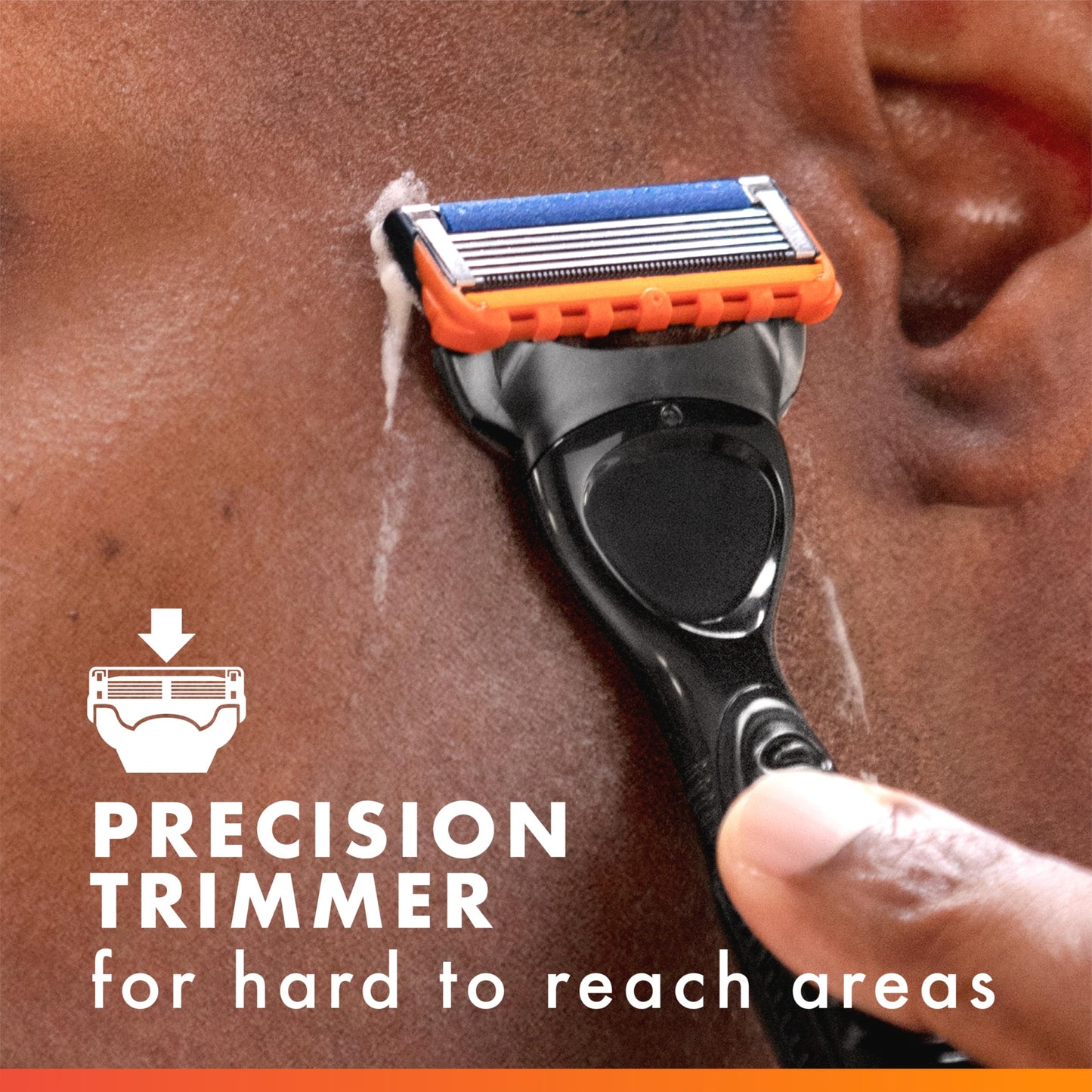 Gillette Fusion5 Power 5-Blade Razor Blade Refills for Men with Precision Trimmer, 10 Count