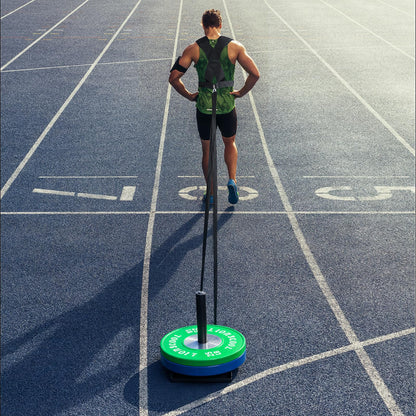 LIONSCOOL Weight Training Sled with Pulling Belt or Vest, for Speed and Strength Training (with Pulling Harness)