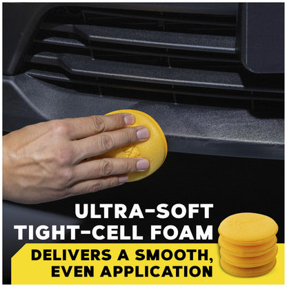 Meguiar's W0004 Supreme Shine 4" Foam Applicator Pads – 4 Pack