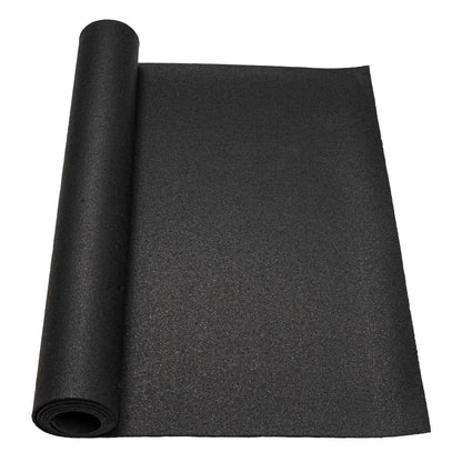 MSI Rubber Utility Mat 60" W x 96" L x 0.24" Thick - Non-Slip, Anti-Fatigue, Heat Resistant - Ideal for Gym Floors, Garages, Stables, Indoor & Outdoor Use - Heavy-Duty & Durable Protection