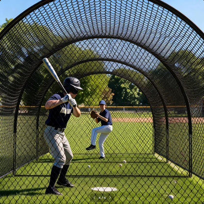 Garvee 33Ft Baseball Batting Cage, Baseball Training Equipment Netting Cages, with Frame & Net – Practice Hitting, Pitching & Golf in Backyard or Field