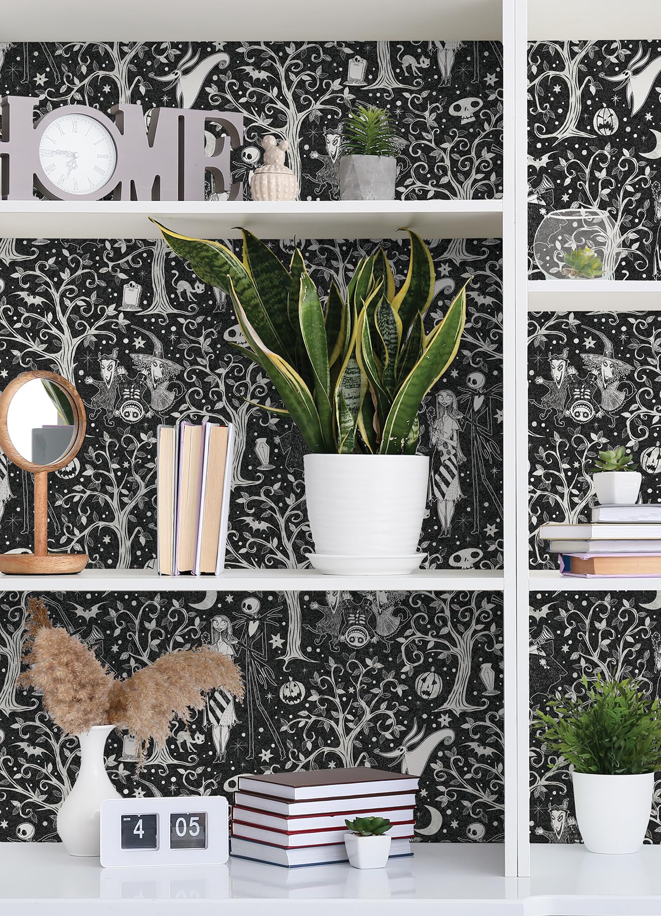 Disney Tim Burton's The Nightmare Before Christmas Black Forest Peel & Stick Wallpaper by RoomMates, RMK12797PLW