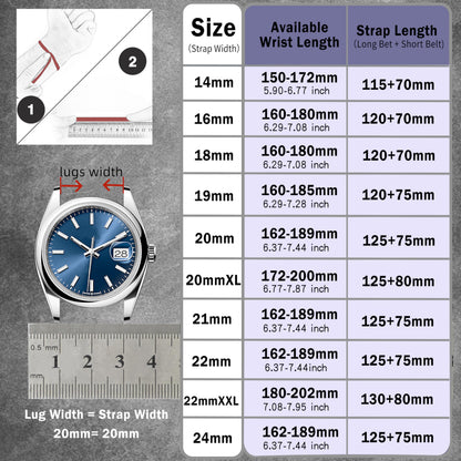 Gomvadr Quick Release Leather Watch Bands for Men 14mm 16mm 18mm 19mm 20mm XL 21mm 22mm XXL 24mm ,Vintage Oil Wax-tanned Pull-up Men's Watch Bands Replacement Leather Watch Straps for Men Women(Cognac with Contrast Stitch, 18mm-Regular)