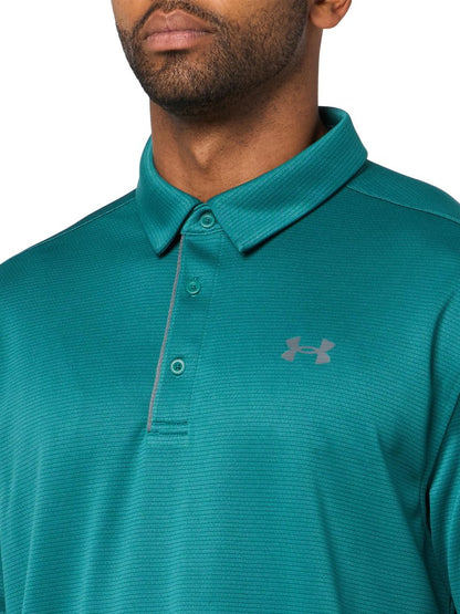 Under Armour Men's Tech Golf Polo, (338) Rack Green/Pitch Gray/Pitch Gray, X-Small