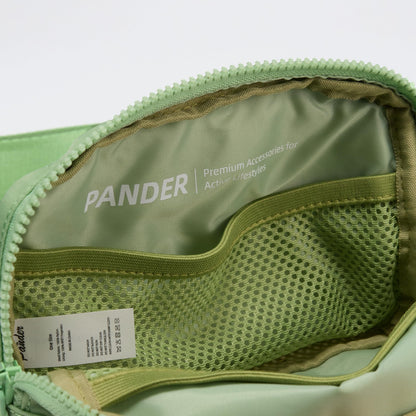 Pander Two Way Zipper Fanny Pack Nylon Everywhere Belt Bag for Women, Water Repellent Waist Packs, Crossbody Bags with Adjustable Strap (Black).
