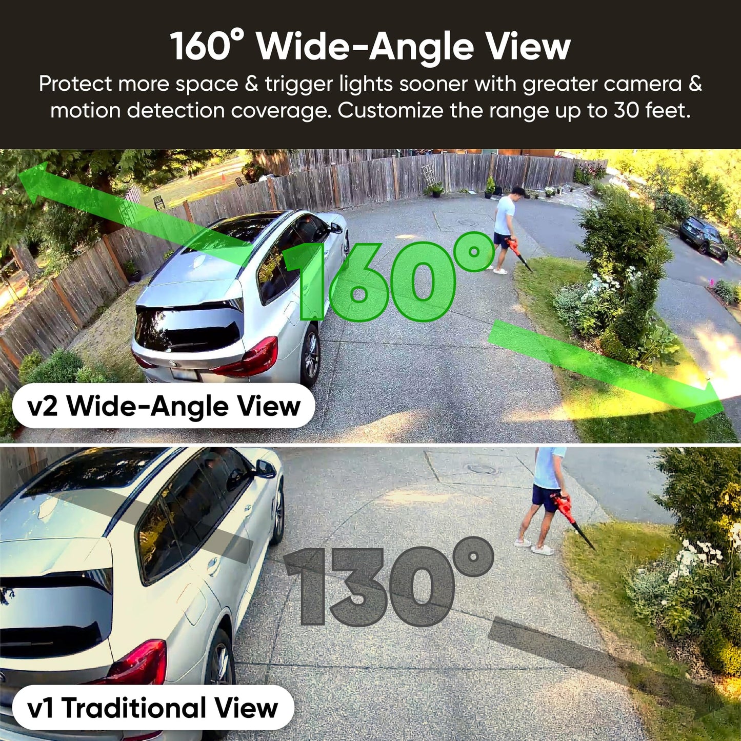 WYZE Floodlight Camera v2, Security Camera Outdoor, 2K HD with Color Night Vision, 2800-Lumen LEDs, 160° Wide View, 105dB Siren, Works with Alexa & Google Assistant, Wired, Free Expert Support