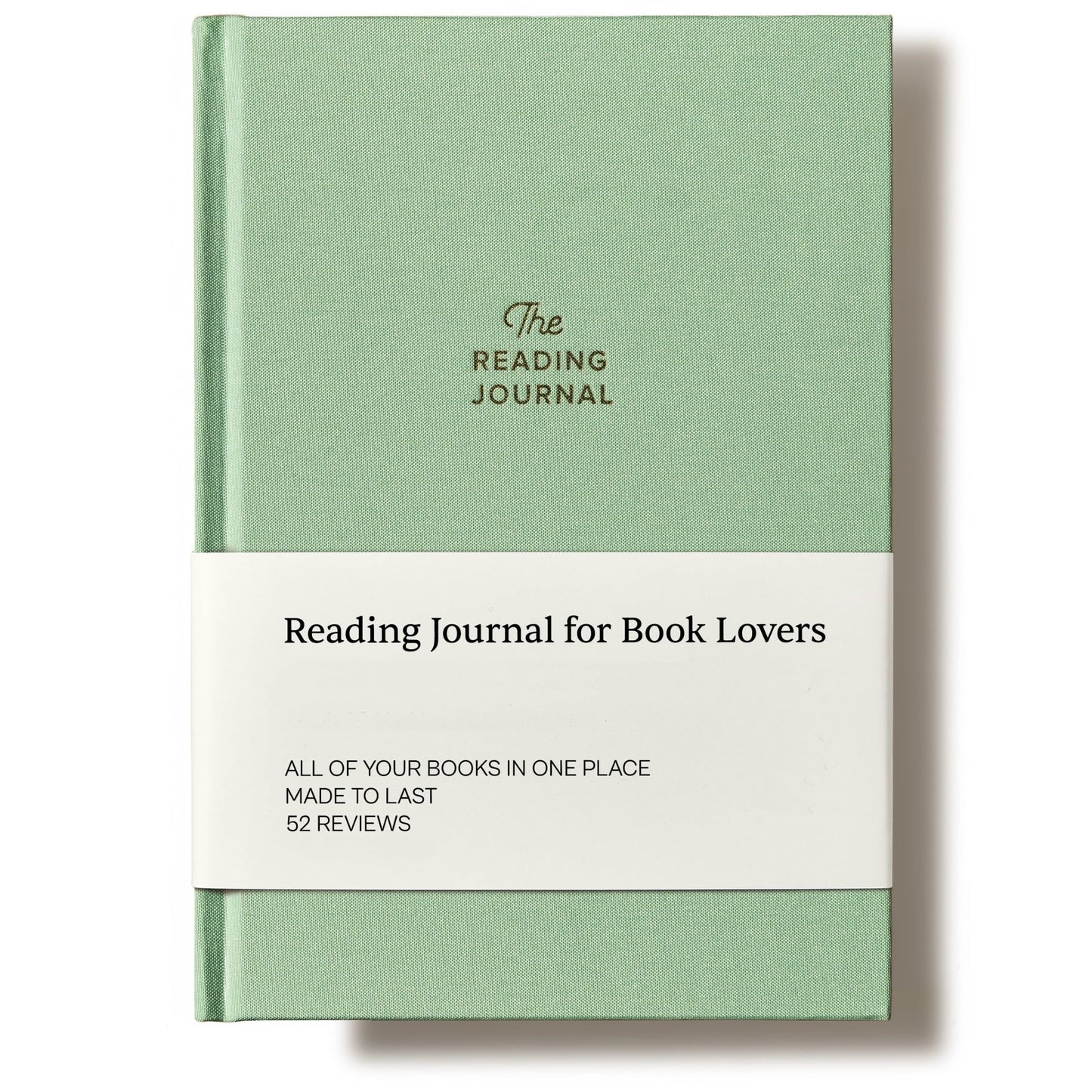 Kunitsa Co. The Reading Journal - 52 Reviews, Book Journal for Book Lovers and Readers, Review and Track Your Reading, Green