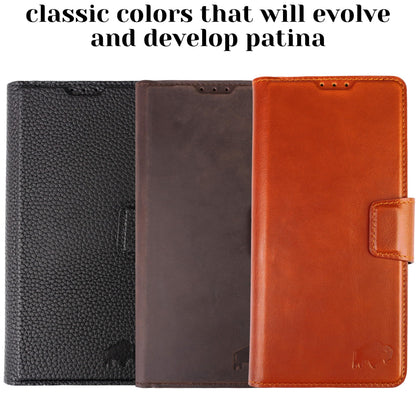 BLACKBROOK Wallet Case for Samsung S26 Ultra – Carter 2-in-1 Detachable Folio for MagSafe, Full Grain Leather, 4 Card Slots, Cash & ID Pockets, RFID Protection