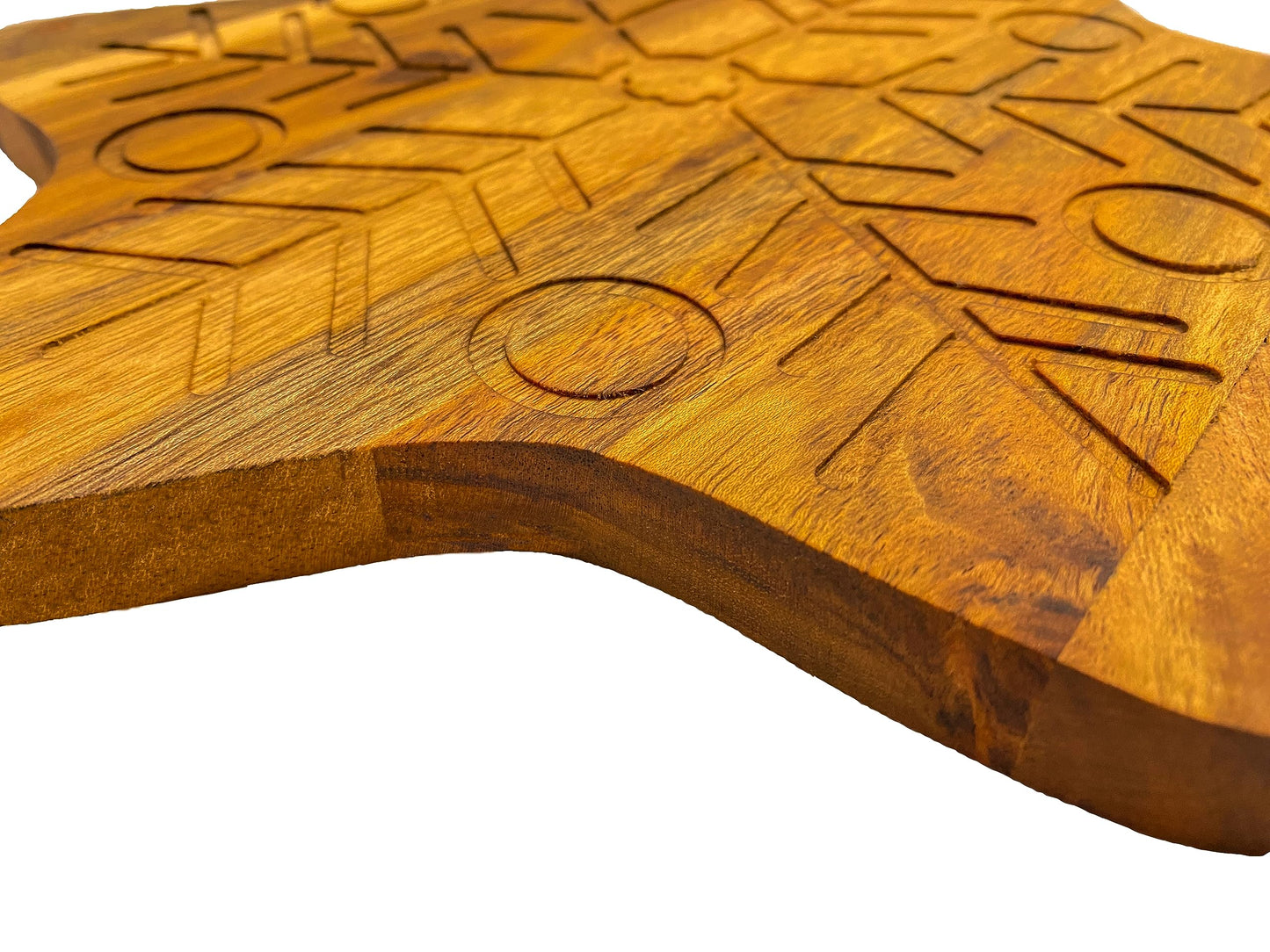 Affinity Decor Wood Cutting Board for Kitchen Star Shaped Wooden Cutting Board with Grooves, Christmas Decorative cutting board for Cheese and Veggies and Charcuterie Serving Platter 11"L x 11"W