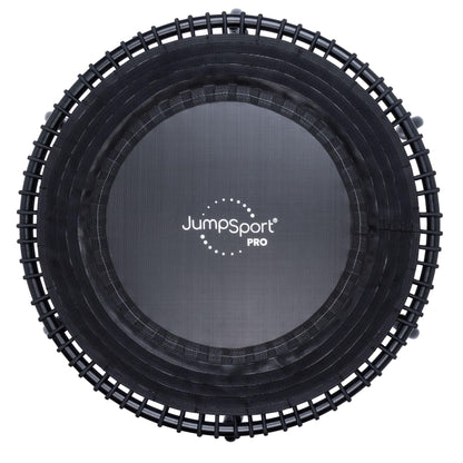 JumpSport 350 PRO Steel-Frame Adult Fitness Trampoline, Adjustable Bounce, 39" - Indoor Rebounder Exercise & Workout Equipment w/No-Tip Stable Arched Legs, 300 Lbs Weight Rating