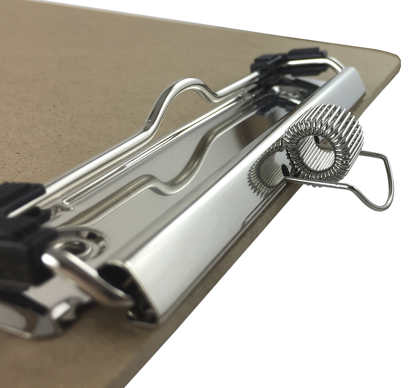 Pen Holder Clipboard, Letter Size, Low Profile Clip, Hardboard, 6-Pack (Pen Included)
