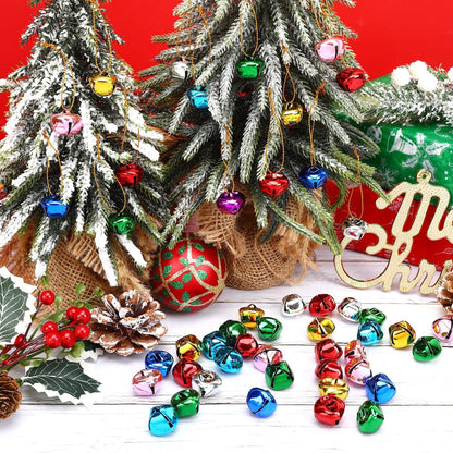 Augshy 4/5 Inch Jingle Bells for Crafts,120 Pcs Small Christmas Tiny Bell