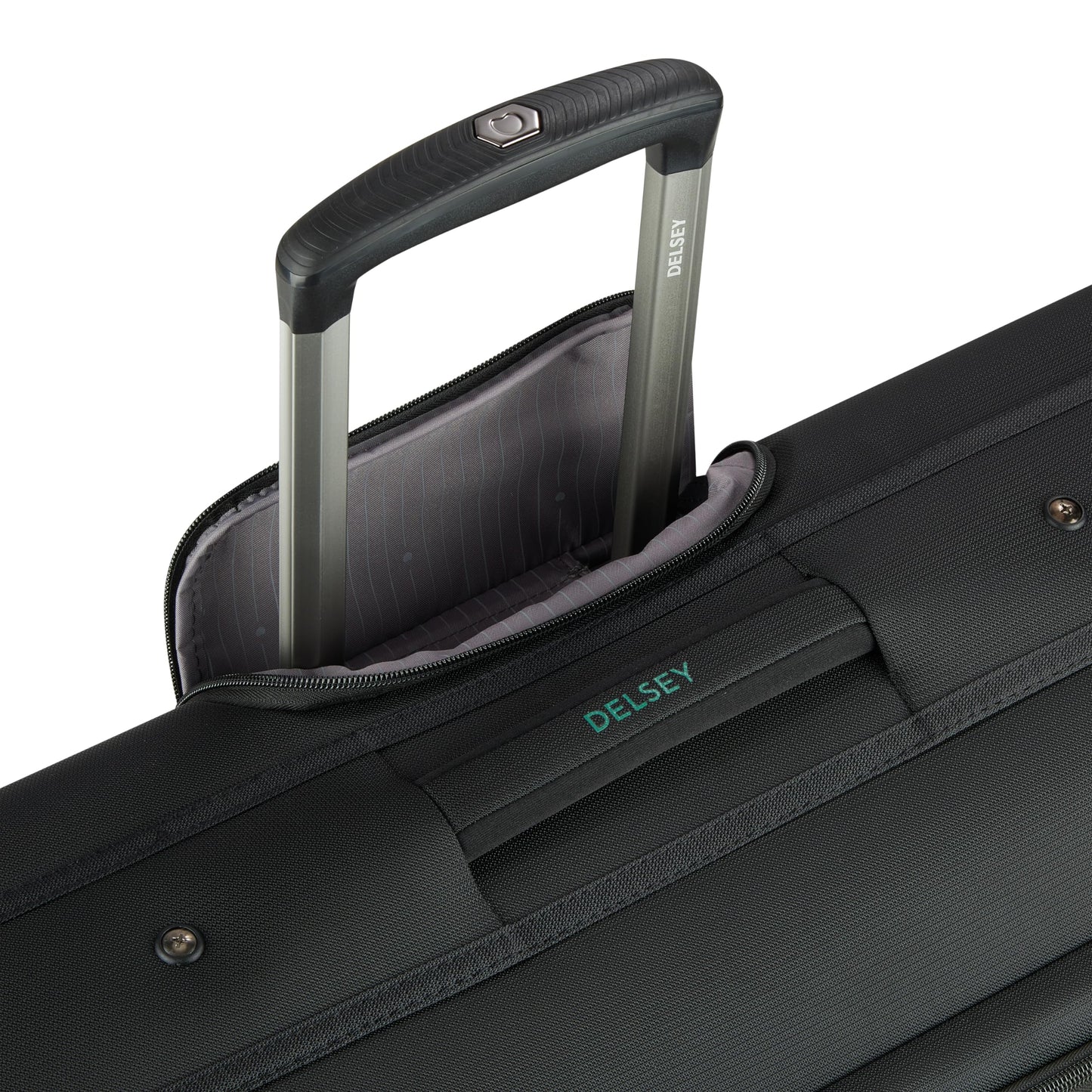 DELSEY PARIS Helium DLX - Rolling Garment Bag with Spinner Wheel - Lightweight Travel Garment Bag - SECURITECH Zip - Suit and Dresses Rolling Travel Bag - Checked Size, Black