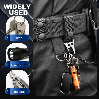 Mihoutal 5 Pcs Belt Keepers for Duty Belt, Nylon Basketweave Belt Keepers for 2" Wide Police, Law Enforcement, Correctional Officer, Molle Battle and Tactical Belts