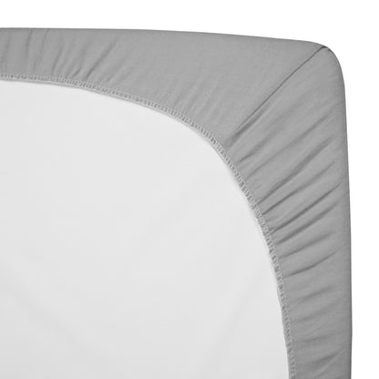 American Baby Company 3 Pack 100% Natural Cotton Fitted Mini Crib Sheets 38" x 24" - Soft & Breathable Small Nesting Portable Sheets, Fits Pack N Play Mattresses, Gray Star/Zigzag, for Boys & Girls