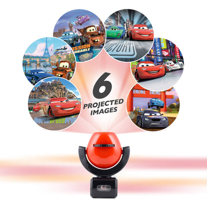 Projectables Pixar Cars LED Kids Night Light, Plug-In, Projector, Dusk-to-Dawn, Lightning McQueen, Galaxy Light, Hallway, Bedroom, Nursery, Playroom, Gaming Room, 11742