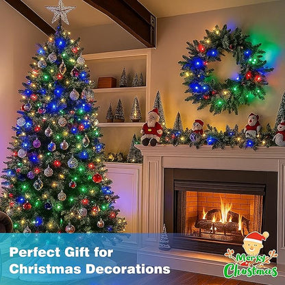 Christmas Lights 1200 LED 394 FT, IP67 Waterproof Christmastree Lights with 8 Modes, Remote Control 3 Timers & Memory Function Xmas Decorations for House and Holiday (Multicolor)