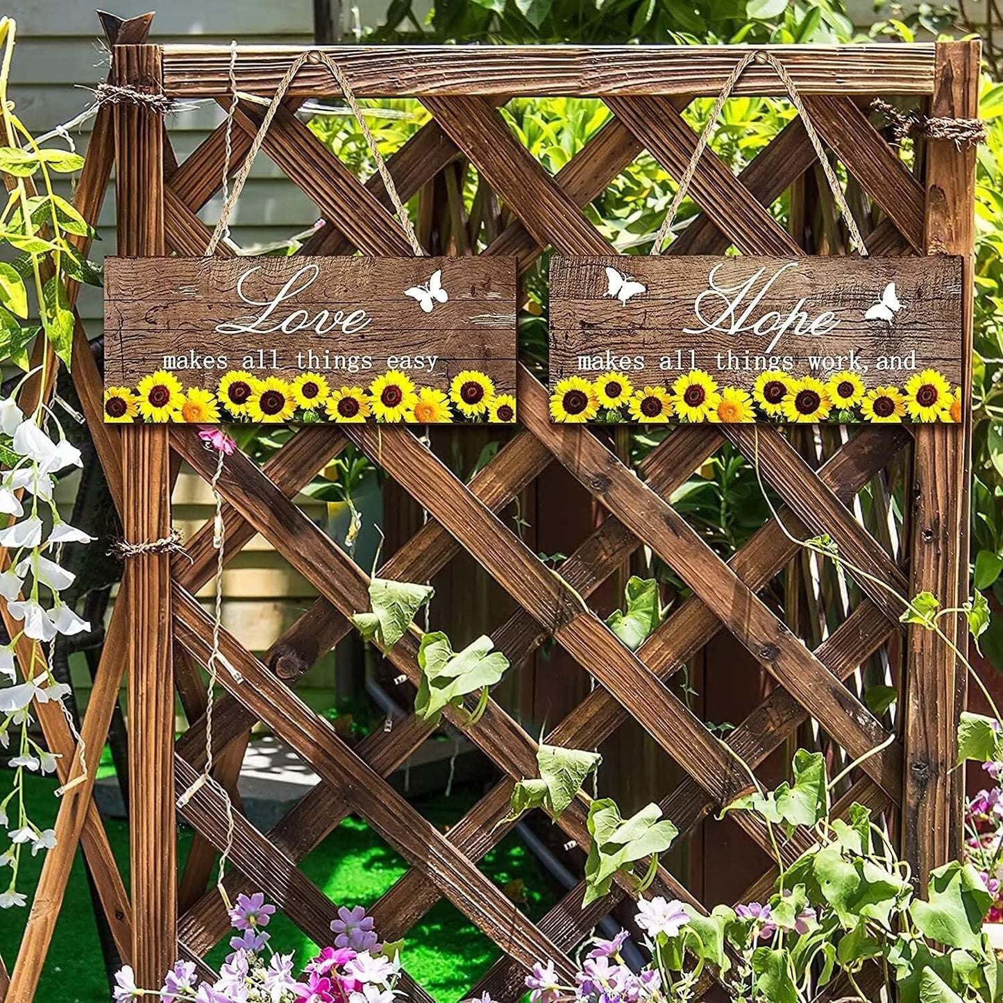 Rustic Wood Plaque Tall Porch Sign. Bee Porch Sign. Welcome Signs. Bumble Bee Hive. Wooden Signs With Sayings 6" x 16"