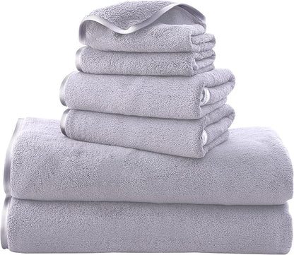 TENSTARS Luxury Silk Hemming Towel Set