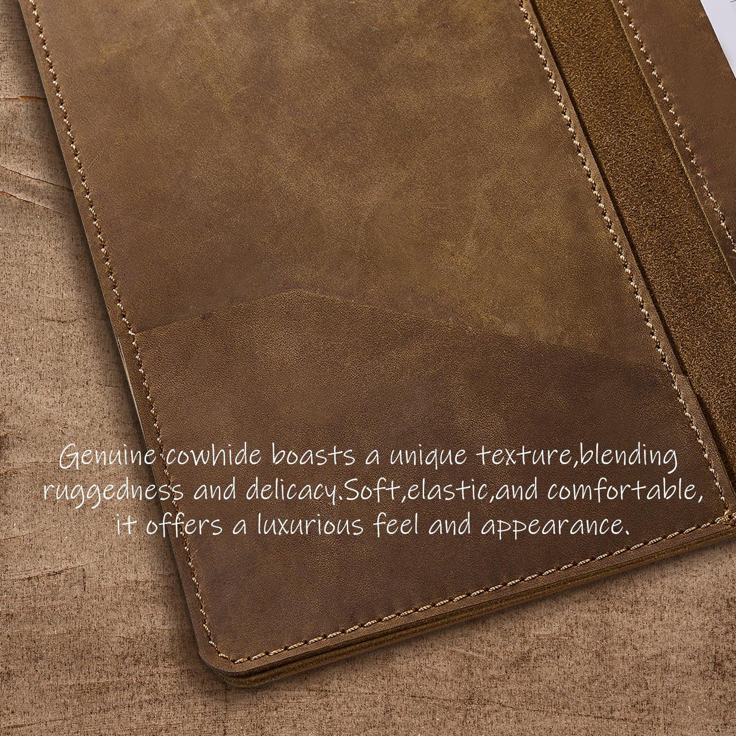 CoBak Genuine Leather Check Presenter - Guest Check Holder for Restaurants, Bars, Hotels, Professional Bill Folder for Servers, 2 Pack