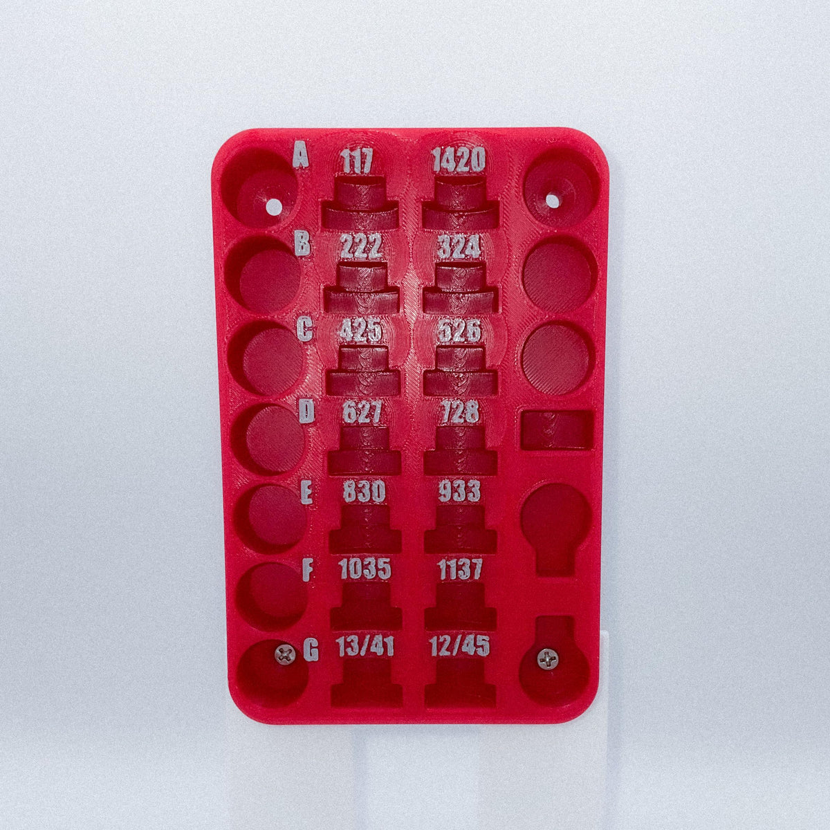 Precision Storage Rack for Headspace & Bullet Comparators - Compatible with Hornady