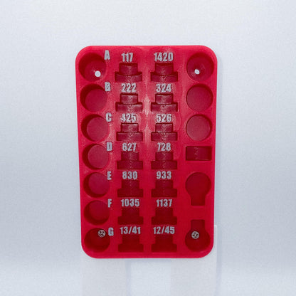 Precision Storage Rack for Headspace & Bullet Comparators - Compatible with Hornady