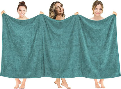 American Soft Linen 100% Cotton 600 GSM Turkish 40x80 Oversized Bath Towel Sheet